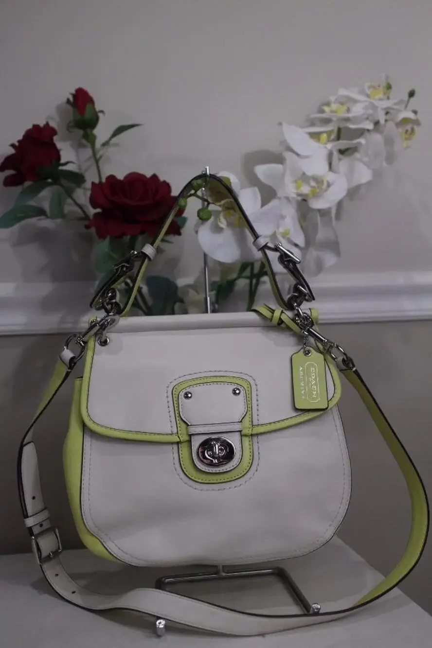 (z) Coach Legacy Archival Two Tone Leather Willis 22409 purse (pu110